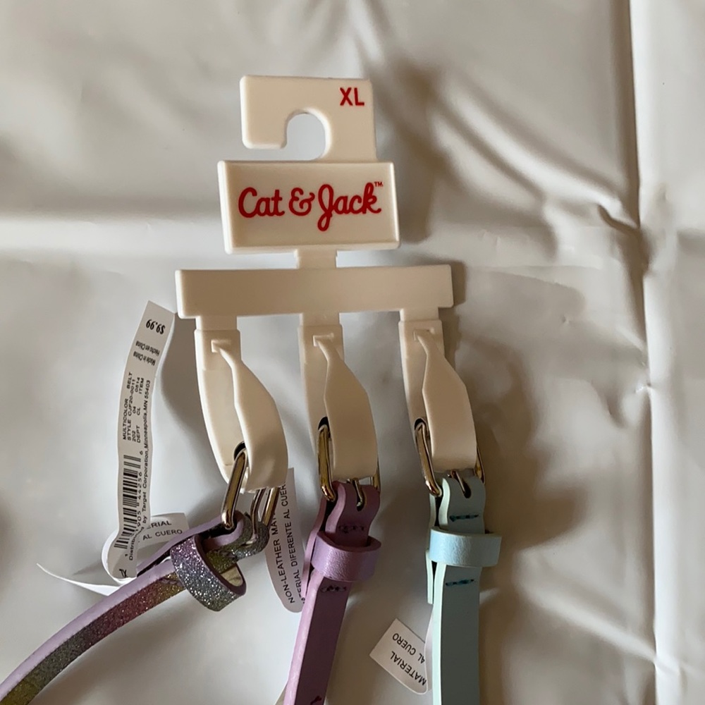 Cat & Jack XL pack of belts NWT